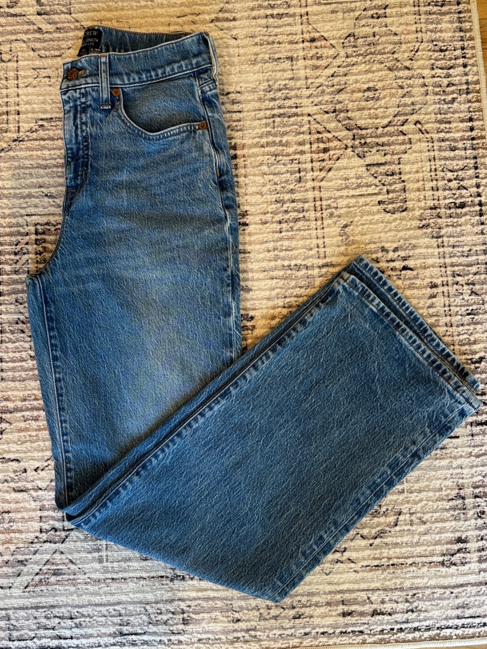 J. Crew Wide Leg Full Length Jean in All Day Stretch - Picture 3 of 5